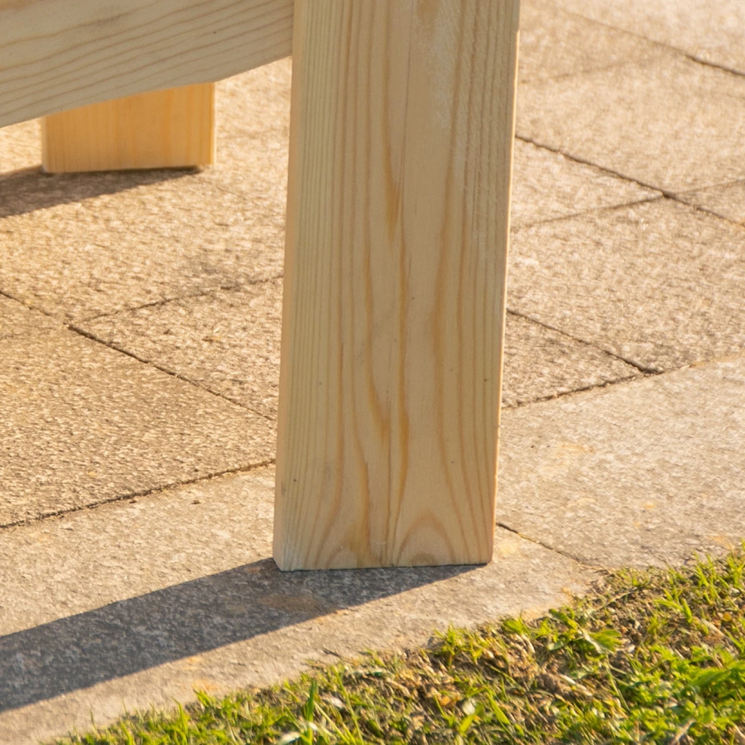 Outsunny Adirondack Chairs - Natural 8 Outsunny Adirondack Chairs - Natural - Image 8