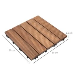 Outsunny Interlocking Deck Tile - 27 Piece -OUTSUNNY Store 08p38a17dc4420caa 8fde1282 b5f5 4e40 be45 1e514ebe9b69