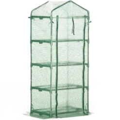 Outsunny Mini Greenhouse With 4 Tier 70 X 50 X 160 Cm - Green -OUTSUNNY Store 0Atdaa18164f607fd jpg