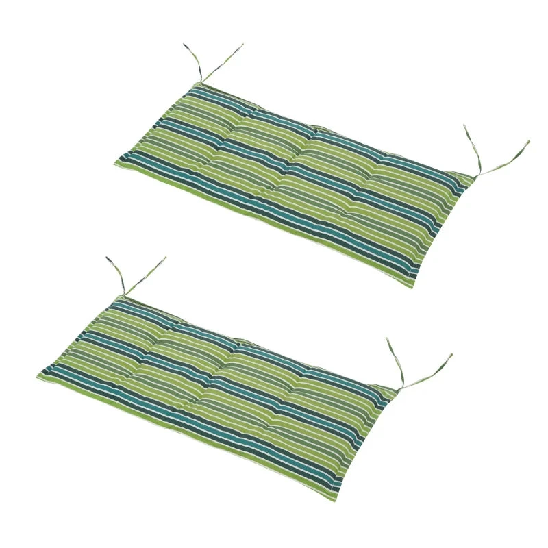 Outsunny Set Of 2 Durable Swing Chair Cushion - Green 1 Outsunny Set Of 2 Durable Swing Chair Cushion - Green