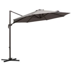 Outsunny Cantilever Banana Parasol 4m - Grey