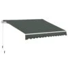 Outsunny Retractable Sun Shade 3.5 X 2.5m - Grey