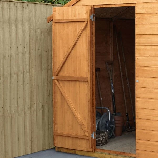 Forest Garden Shiplap Dip Treated 6x4 Reverse Apex Shed 13 Forest Garden Shiplap Dip Treated 6x4 Reverse Apex Shed - Image 13