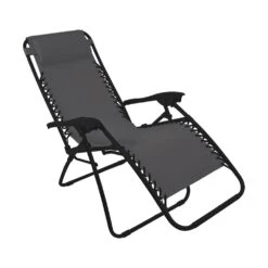 Silver & Stone Bali Valencia Reclining Sun Lounger - Grey