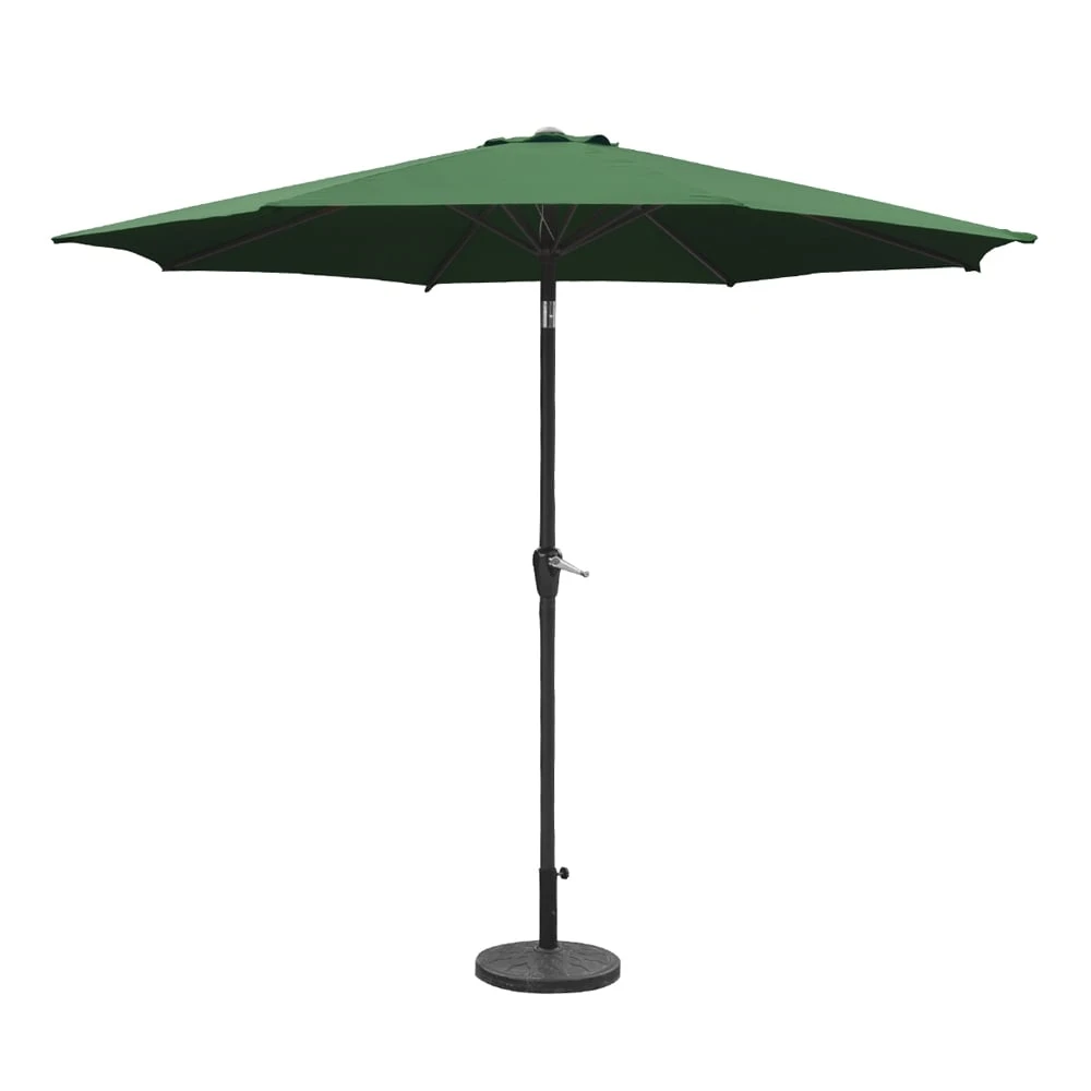 Silver & Stone Parasol Crank & Tilt 2.7m - Green 1 Silver & Stone Parasol Crank & Tilt 2.7m - Green