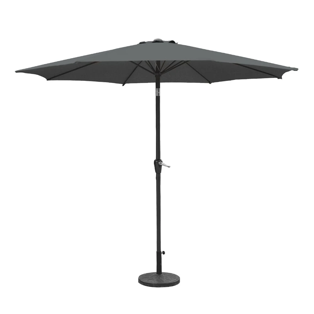 Silver & Stone Parasol Crank & Tilt 2.7m - Charcoal 1 Silver & Stone Parasol Crank & Tilt 2.7m - Charcoal