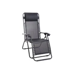 Silver & Stone Bali Valencia Reclining Sun Lounger - Black -OUTSUNNY Store 1619083595 15555500