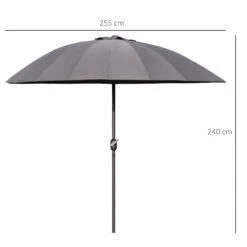 Outsunny 2.5 M Umbrella Parasol With Adjustable Tilt Crank - Dark Grey -OUTSUNNY Store 1624009142 81631900 9b3f5daf 24f4 40fd bccf 5ac1c38c8968