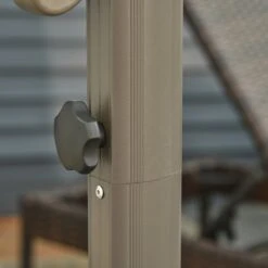 Outsunny Adjustable Angle Hanging Parasol 3 M - Khaki -OUTSUNNY Store 1624009185 42369800 5aa478a6 9c50 4f6a b794 8c102bac8657