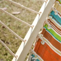 Outsunny Portable Cotton Double Hammock Bed With Pillow - Green -OUTSUNNY Store 1624009340 10014700 a7ffa6ec 2d2c 4e4d becb 92bce0fa1f45