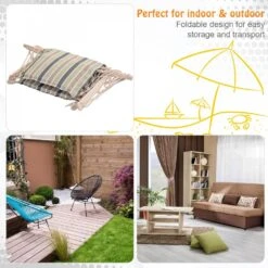 Outsunny Hanging Rope Frame Hammock Chair - Multi Colour -OUTSUNNY Store 1624009456 59502500 616e3578 24d8 416a 85ae 73f8e8aceff3