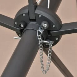 Outsunny 4.4 M Double-Sided Parasol Umbrella With LED Solar Lights - Khaki -OUTSUNNY Store 1624009742 07456500 ca058b8c 8f0f 413f 8d10 c7931c07fb0a