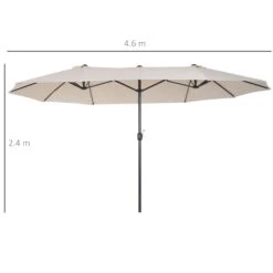 Oasis 4.6 M Double Sided Garden Parasol - Cream 11 Oasis 4.6 M Double Sided Garden Parasol - Cream -OUTSUNNY Store 1624009777 28250200 21f9c0b4 6c86 48b2 b4ec dcf8ecf5da08