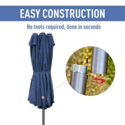 Outsunny Double Sided Umbrella Parasol With Cross Base 4.6 M - Blue 13 Outsunny Double Sided Umbrella Parasol With Cross Base 4.6 M - Blue -OUTSUNNY Store 1624014881 16990000 fdaea692 57e3 4ddf 9c47 a43292fca846