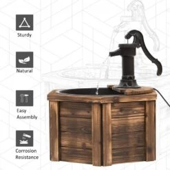 Outsunny Garden Wooden Electric Water Fountain -OUTSUNNY Store 1624014990 10558500 f0895359 4233 4e1f b9a3 df309db815cf