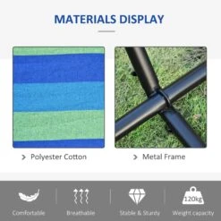 Outsunny Hammock With Metal Stand And Carrying Bag 15 Outsunny Hammock With Metal Stand And Carrying Bag -OUTSUNNY Store 1624015110 23987200