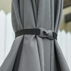 Oasis 3 X 2 M Adjustable Title Crank Garden Parasol - Grey -OUTSUNNY Store 1624015155 46663600