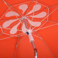 Oasis 1.9 M Beach Umbrella Parasol With Adjustable Angle And Carry Bag - Orange -OUTSUNNY Store 1624015500 96722100