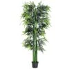 Outsunny 1.8 M Artificial Bamboo Plant With Pot - Green/Black