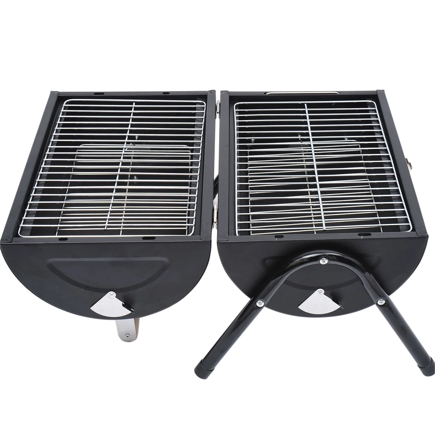 Outsunny Compact Steel Portable Charcoal BBQ Grill - Black 1 Outsunny Compact Steel Portable Charcoal BBQ Grill - Black