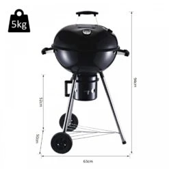 Outsunny Portable Steel Charcoal BBQ Grill With Wheels And Lid 15 Outsunny Portable Steel Charcoal BBQ Grill With Wheels And Lid -OUTSUNNY Store 1624015734 22457100