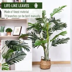 Outsunny 150cm Artificial Plant With Pot 12 Outsunny 150cm Artificial Plant With Pot -OUTSUNNY Store 1624015739 87027400