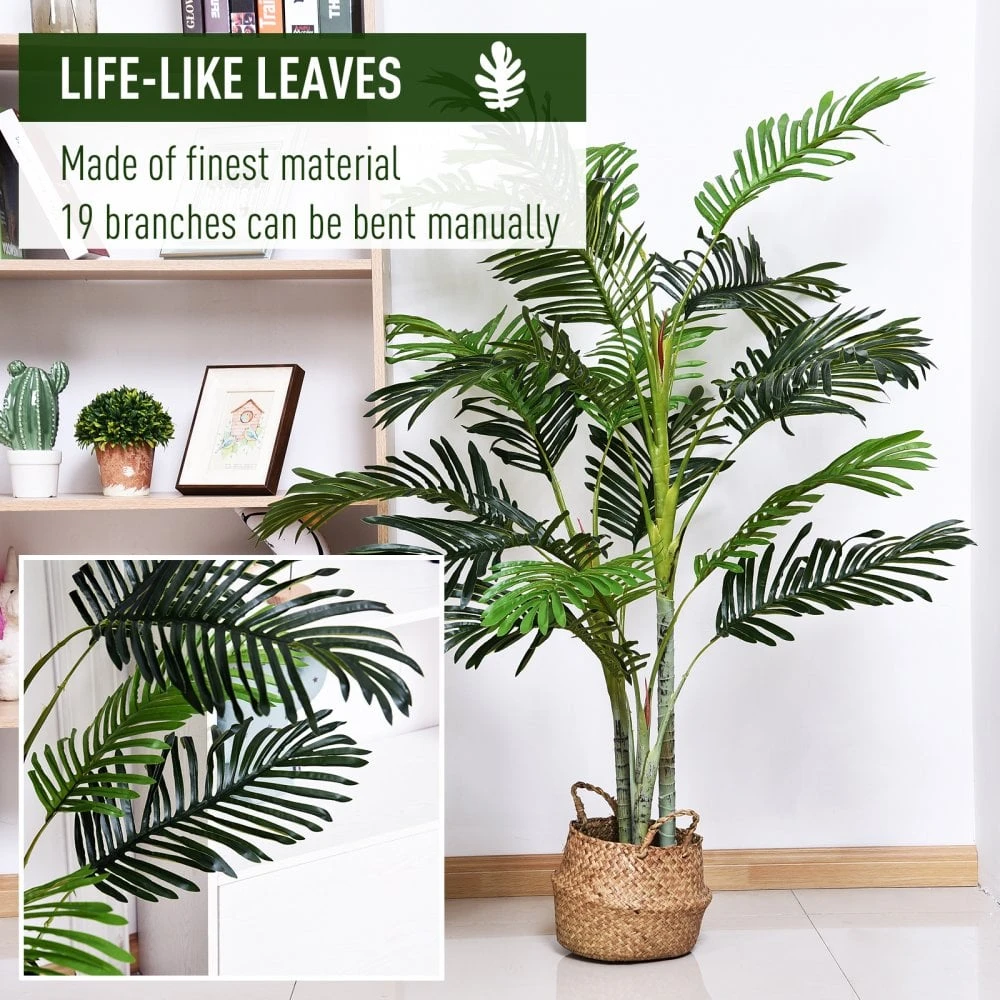 Outsunny 150cm Artificial Plant With Pot 5 Outsunny 150cm Artificial Plant With Pot - Image 5