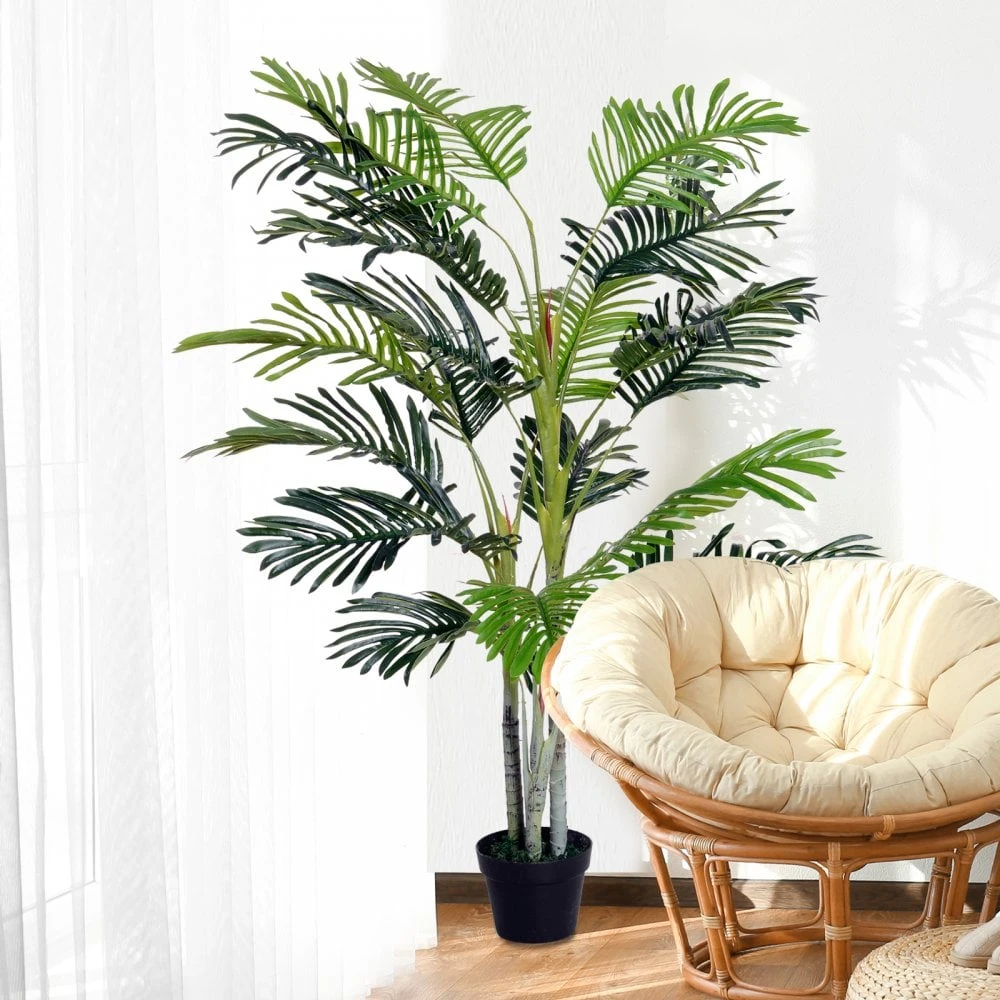 Outsunny 150cm Artificial Plant With Pot 2 Outsunny 150cm Artificial Plant With Pot - Image 2