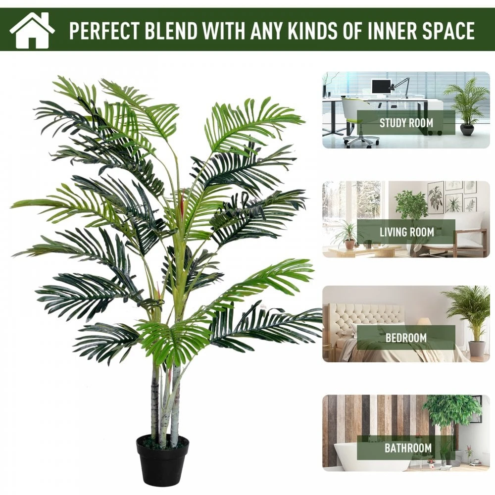 Outsunny 150cm Artificial Plant With Pot 7 Outsunny 150cm Artificial Plant With Pot - Image 7