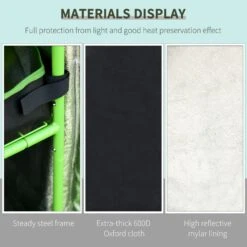 Outsunny Hydroponic Plant Grow Tent 80L X 80W X 160Hcm 13 Outsunny Hydroponic Plant Grow Tent 80L X 80W X 160Hcm -OUTSUNNY Store 1624015784 83544000 f094942c d650 44cc 9db9 ed4e63238278