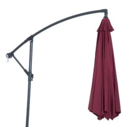 Outsunny UV And Water Resistant Hanging Garden Parasol 3m - Red -OUTSUNNY Store 1624015979 01552500 6709e79d 90ee 4b76 8caa 06ea21134ad6