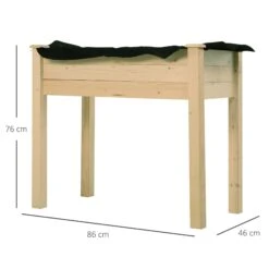 Outsunny Fir Wood Raised Rectangular Plant Stand 86 L X 46 W X 76 H Cm 11 Outsunny Fir Wood Raised Rectangular Plant Stand 86 L X 46 W X 76 H Cm -OUTSUNNY Store 1624015986 68986300