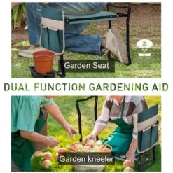 Outsunny Steel Frame Garden Kneeler With Resting Foam Pad -OUTSUNNY Store 1624016137 93683900