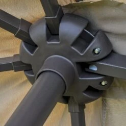 Outsunny Double Sided Umbrella Parasol With Cross Base 4.6 M - Khaki -OUTSUNNY Store 1624016276 03835800 9b9aacd5 eb88 46e7 b4a6 d2ec0d6e1ff4