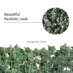 Outsunny Artificial Leaf Trellis - Dark Green 2.4m X 1m -OUTSUNNY Store 1624016328 78154700 507d20d2 f061 4a19 b94c 17611731ecf1