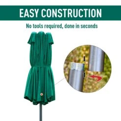 Outsunny 4.6 M Double Sided Umbrella Parasol With Cross Base - Dark Green 14 Outsunny 4.6 M Double Sided Umbrella Parasol With Cross Base - Dark Green -OUTSUNNY Store 1624025886 45640200 4a00e546 b546 4f5e b3d4 2d09df113fbc