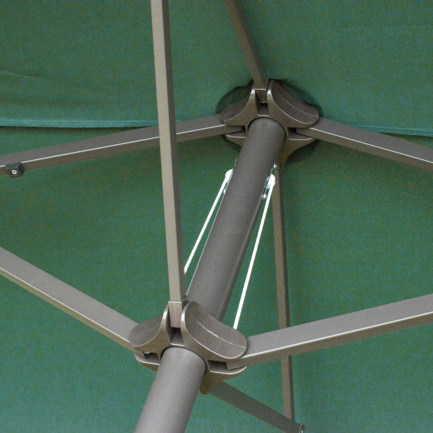 Outsunny 4.6 M Double Sided Umbrella Parasol With Cross Base - Dark Green 7 Outsunny 4.6 M Double Sided Umbrella Parasol With Cross Base - Dark Green - Image 7