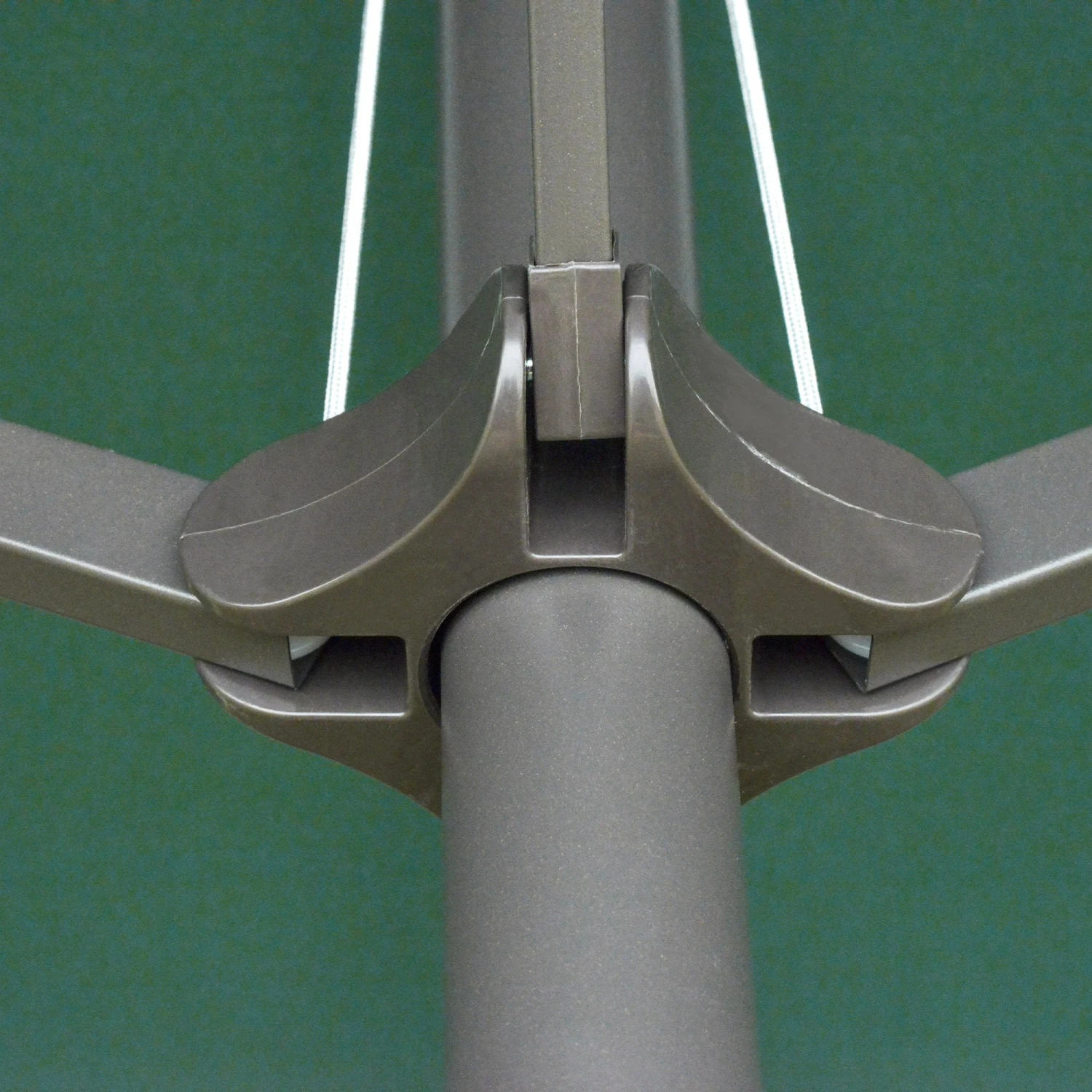 Outsunny 4.6 M Double Sided Umbrella Parasol With Cross Base - Dark Green 8 Outsunny 4.6 M Double Sided Umbrella Parasol With Cross Base - Dark Green - Image 8