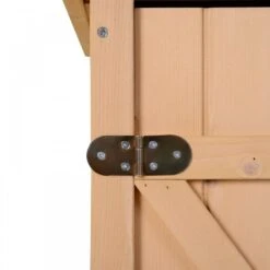 Outsunny 1.8 X 2.4ft Small Fir Wood Garden Storage Shed With Shelves -OUTSUNNY Store 1624028306 16626300