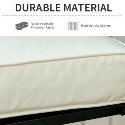 Outsunny-2 Seater Outdoor Bench Cushion - White 12 Outsunny-2 Seater Outdoor Bench Cushion - White -OUTSUNNY Store 1624028764 76023700 c326dc54 86aa 4901 b167 c422a327fb97