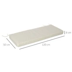 Outsunny-2 Seater Outdoor Bench Cushion - White 14 Outsunny-2 Seater Outdoor Bench Cushion - White -OUTSUNNY Store 1624028772 17779200 196cf63b 1382 4d7d 8c0c 939d3ed01de3