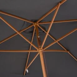 Outsunny 2.5 M Square Wood Umbrella Parasol - Dark Grey -OUTSUNNY Store 1624030797 97581300 d461174d 14e5 42fe b9e2 6d89b8962b57