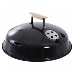Outsunny Portable Round Charcoal Grill BBQ - Black -OUTSUNNY Store 1624031119 56090800