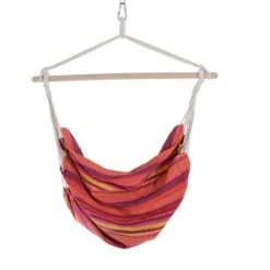 Outsunny Hanging Cotton Hammock Swing Chair - Multi Colour