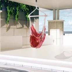 Outsunny Hanging Cotton Hammock Swing Chair - Multi Colour -OUTSUNNY Store 1624031215 56276700