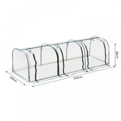 Steel Frame Portable Plastic Cover Greenhouse -OUTSUNNY Store 1624031639 64410400