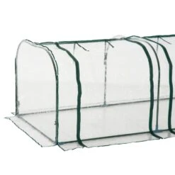 Steel Frame Portable Plastic Cover Greenhouse -OUTSUNNY Store 1624031641 20482900