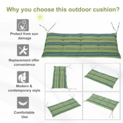 Outsunny Set Of 2 Durable Swing Chair Cushion - Green 15 Outsunny Set Of 2 Durable Swing Chair Cushion - Green -OUTSUNNY Store 1624268936 67251400 13b490c5 5cc3 4c85 ae90 b37ece4f4f1e