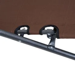 Outsunny 2 In1 Metal Frame Sun Lounger With Pillow - Brown -OUTSUNNY Store 1624270082 25416300 2d32e623 c677 47f1 8099 bc00e0a8e505