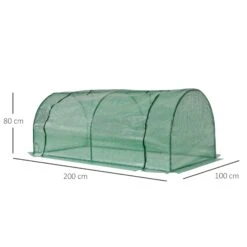 Outsunny Tunnel Greenhouse Green Grow House Steel Frame Garden Outdoor 200 X 100 X 80cm -OUTSUNNY Store 1624274756 91292800 a94e3212 4c63 4260 b009 30199f00c47f